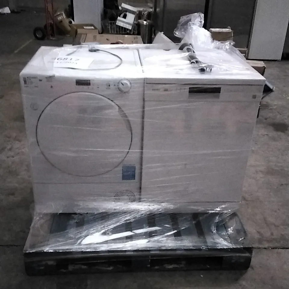 COMFEE FD1201P-W FREESTANDING DISHWASHER - WHITE AND CANDY SMART FREESTANDING CONDENSER TUMBLE DYER