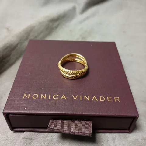 MONICA VINADER GOLD-TONE RING 