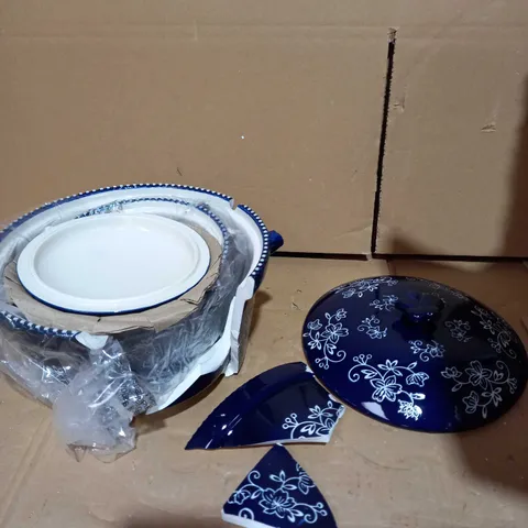 TEMP-TATIONS CERAMIC ROUND CASSEROLE BAKER SET