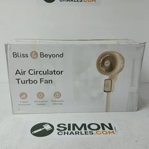 BLISS AND BEYOND AIR CIRCULATOR TURBO FAN