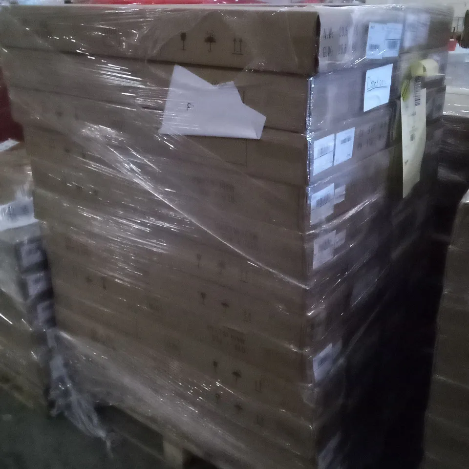 PALLET OF APPROXIMATELY 24 BOXED L-SHAPED COMPUTER DESKS 