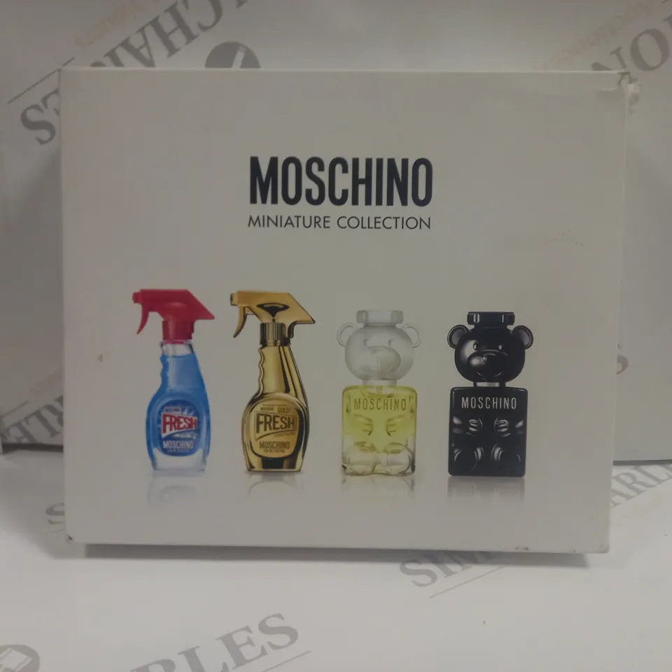 BOXED MOSCHINO MINIATURE COLLECTION