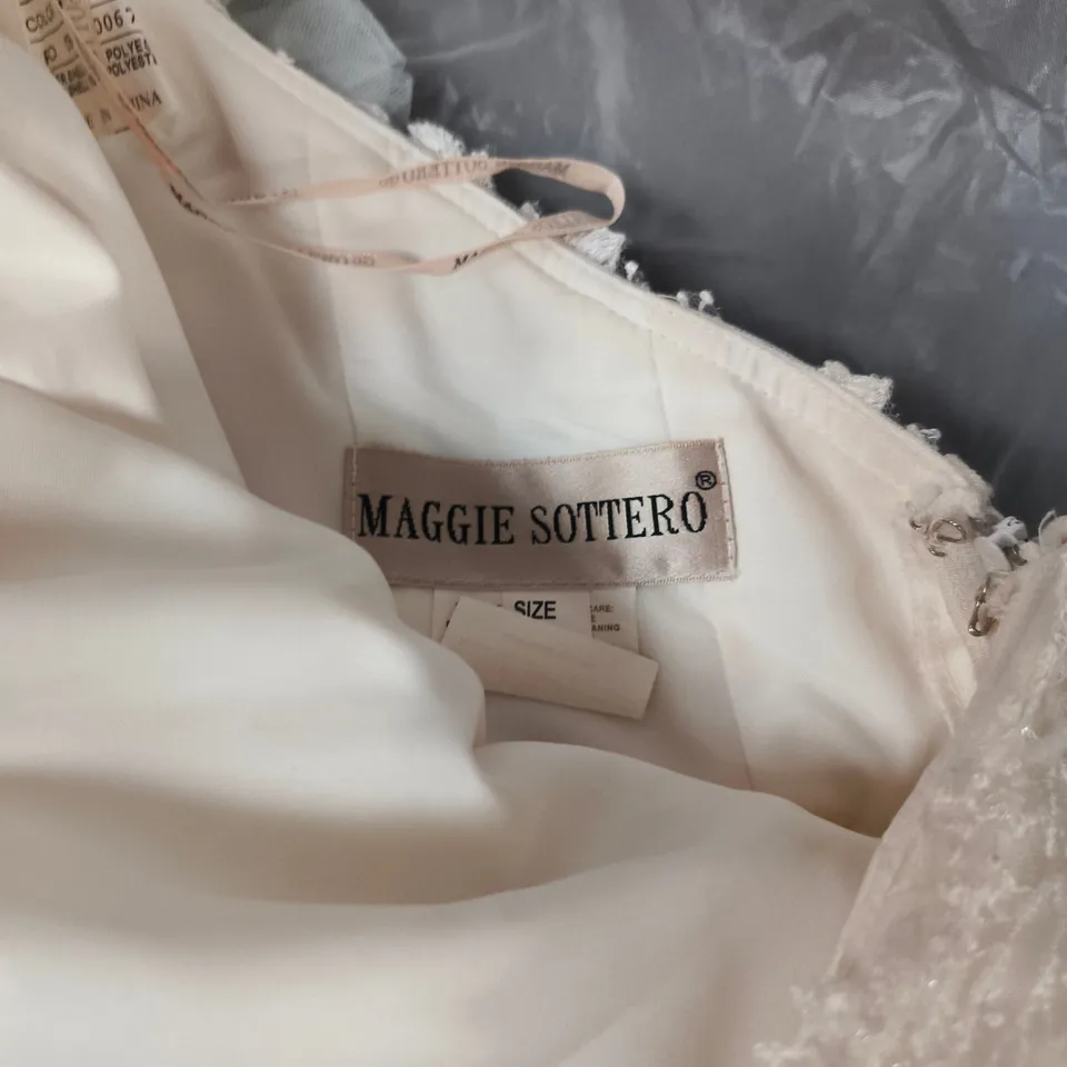 MAGGIE SOTTERO WEDDING DRESS – WHITE, BRIDAL GOWN SIZE 12 