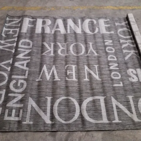 BRAND NEW PACO HOME COUNTRY 675 AREA RUG IN GREY - 160X220CM