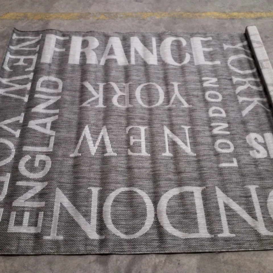 BRAND NEW PACO HOME COUNTRY 675 AREA RUG IN GREY - 160X220CM 