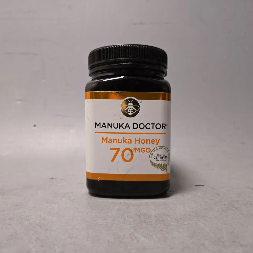 SEALED MANUKA DOCTOR 70 MGO MANUKA HONEY, 500 G