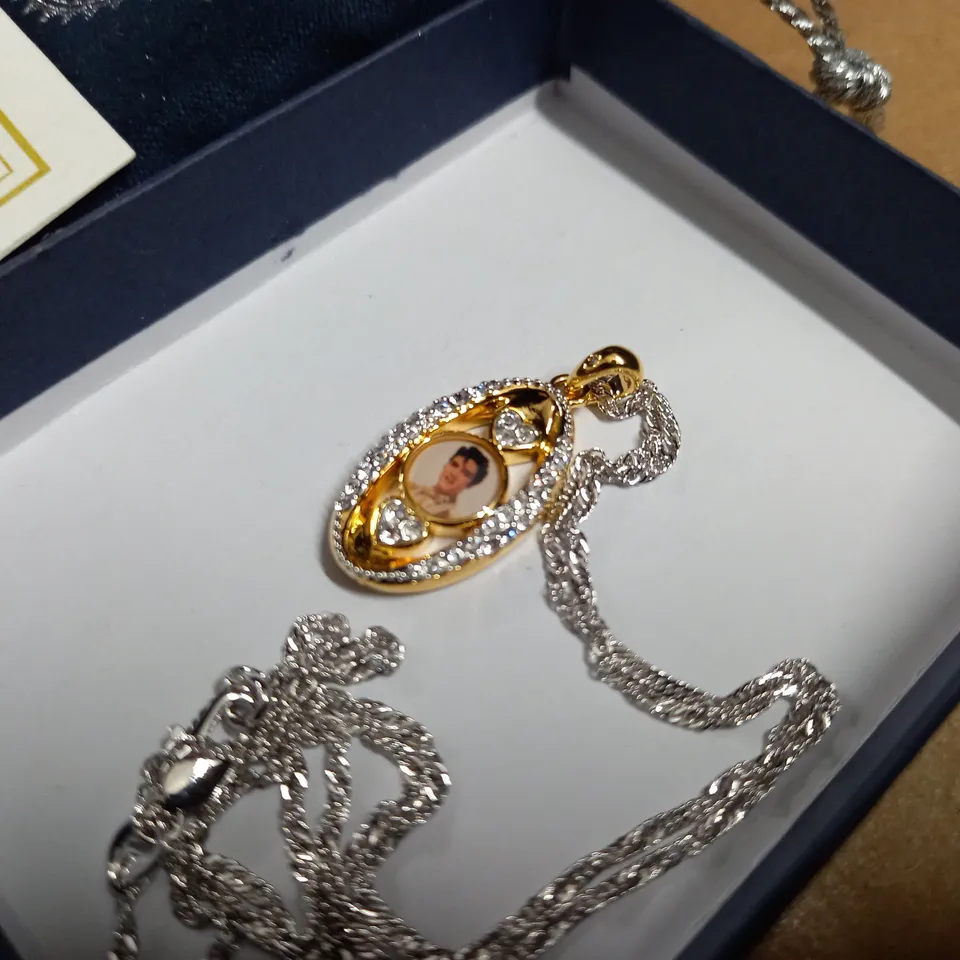 BOXED BRADFORD EXCHANGE ELVIS NECKLACE