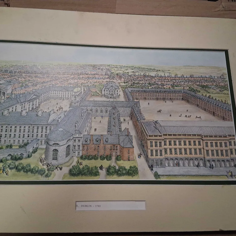 MOUNTED DUBLIN CITYSCAPE, 1780