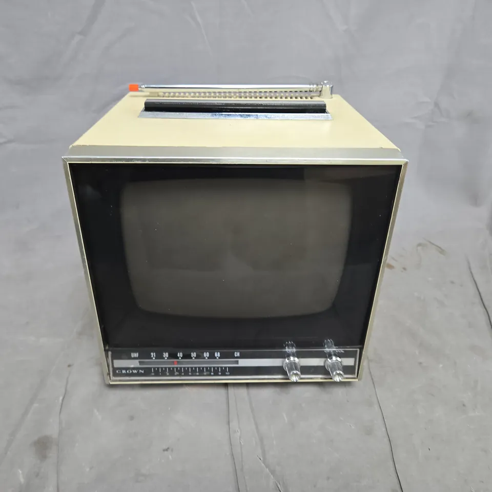 CROWN PORTABLE BLACK-AND-WHITE TELEVISION SET