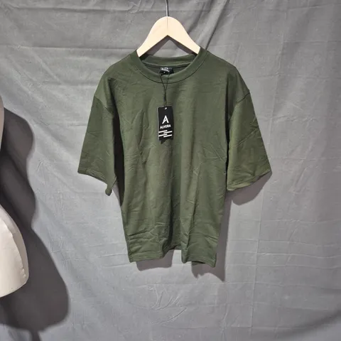 ALVORA OLIVE GREEN T-SHIRT, SIZE M