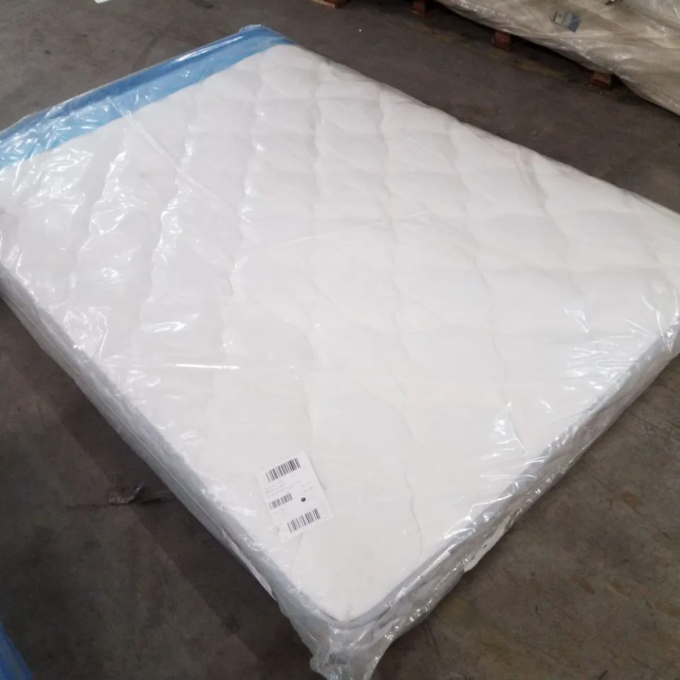 QUALITY BAGGED DOUBLE 135cm AIRSPRUNG LUXURY QUILTED MEDIUM MATTRESS RRP £229