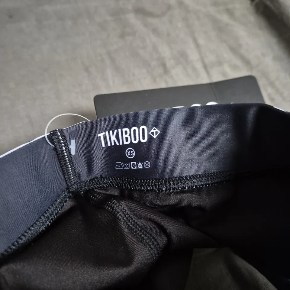 TIKIBOO WOMEN'S SPORTS BRA XS – GIRAFFE PRINT, CROSS-BACK