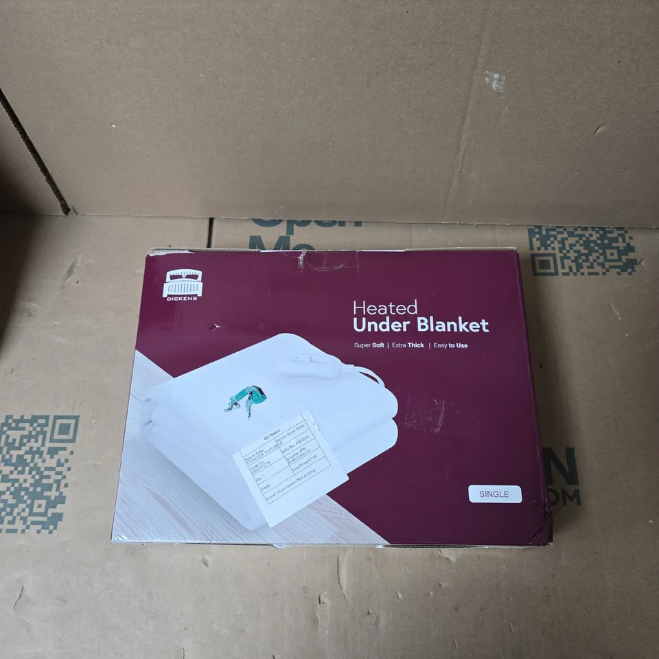 DICKENS HEATED UNDER BLANKET – SINGLE