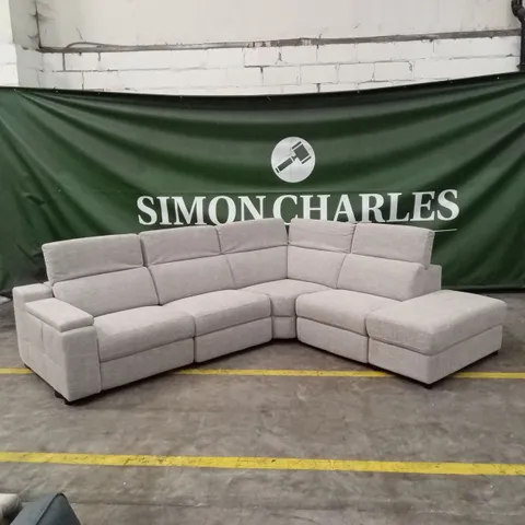 DETROIT FABRIC RIGHT HAND POWER RECLINER CORNER GROUP SOFA WITH CHARGING PORTS AND STORAGE