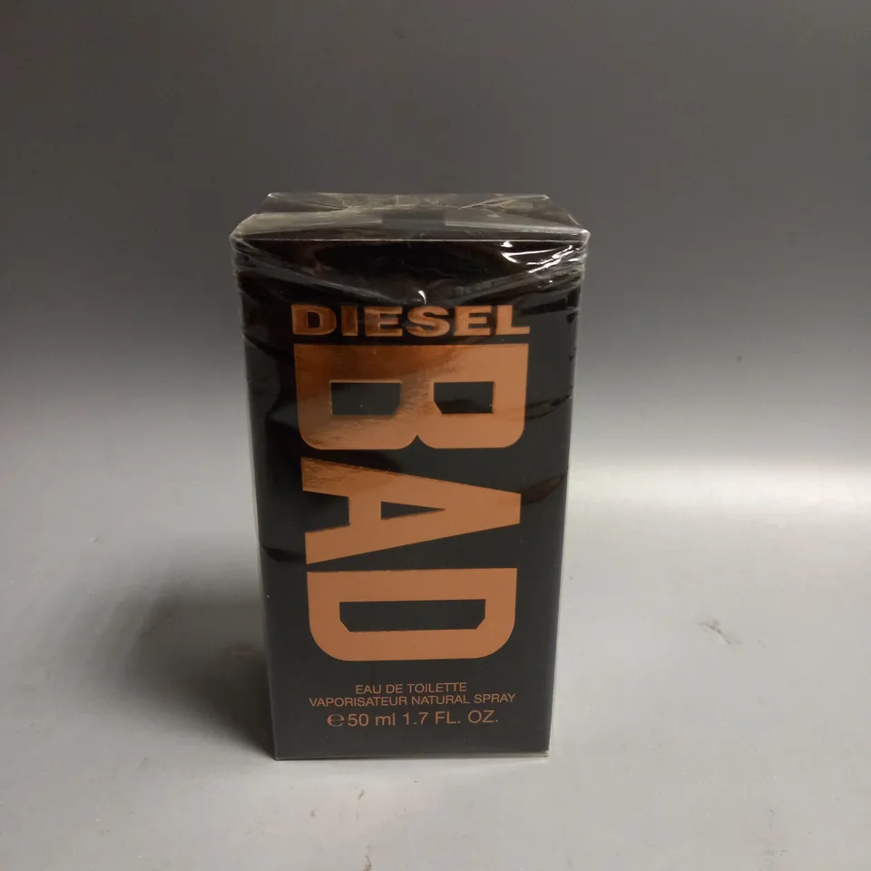 NEW AND SEALED DIESEL BAD FOR HIM EAU DE TOILETTE SPRAY 50ML