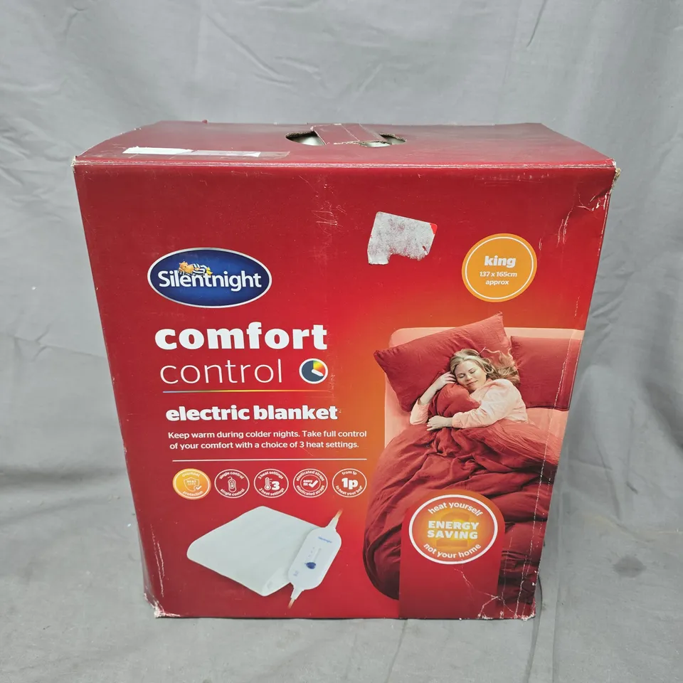 SILENTNIGHT COMFORT CONTROL ELECTRIC BLANKET - KING 