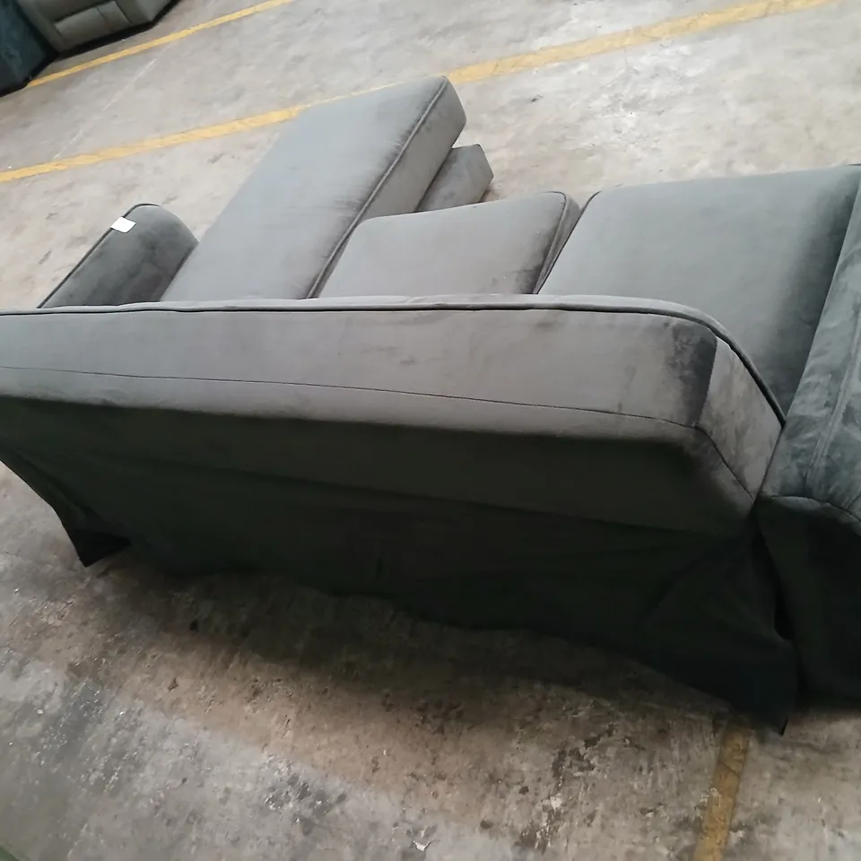 GREY FABRIC CORNER SOFA WITH CHAISE – SECTIONAL