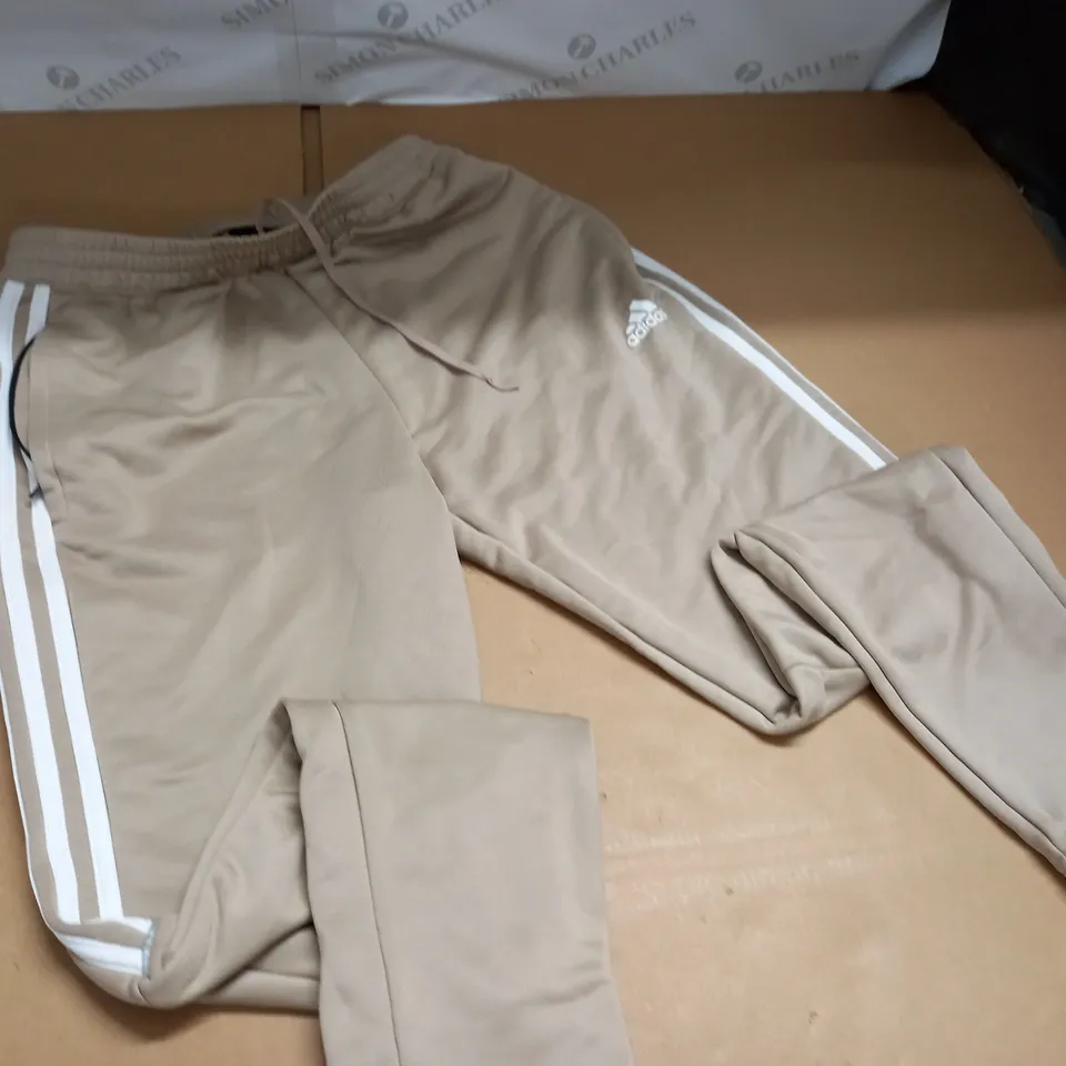 ADIDAS CREAM JOGGERS - UK M