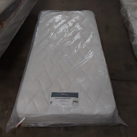 QUALITY BAGGED SILENTNIGHT 90CM SINGLE MIRACOIL DOUBLE SIDED MATTRESS 