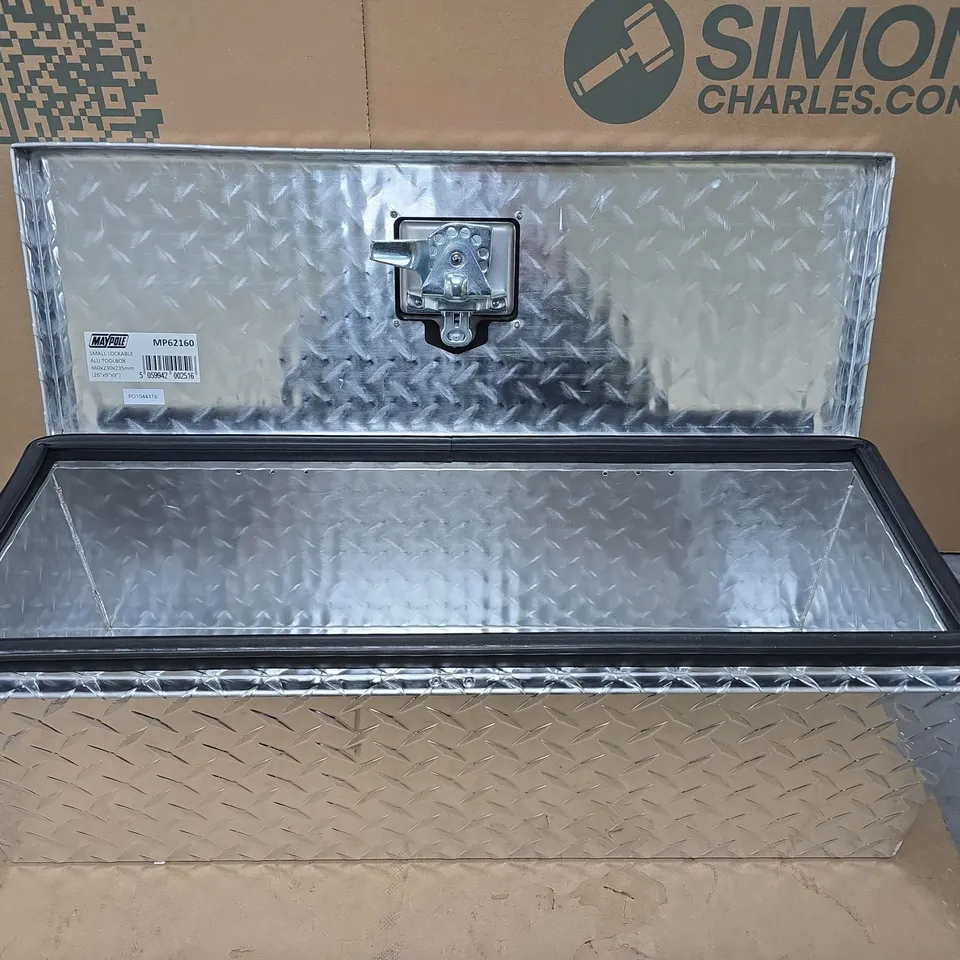 MAYPOLE MP62160 SMALL LOCKABLE ALU TOOLBOX – 660X230X235MM