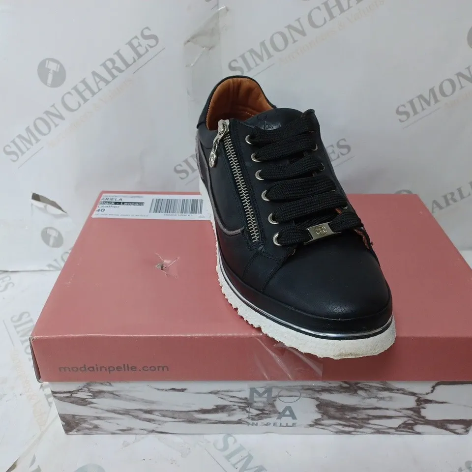 MODA IN PELLE ARIELA TRAINERS, BLACK - SIZE 7