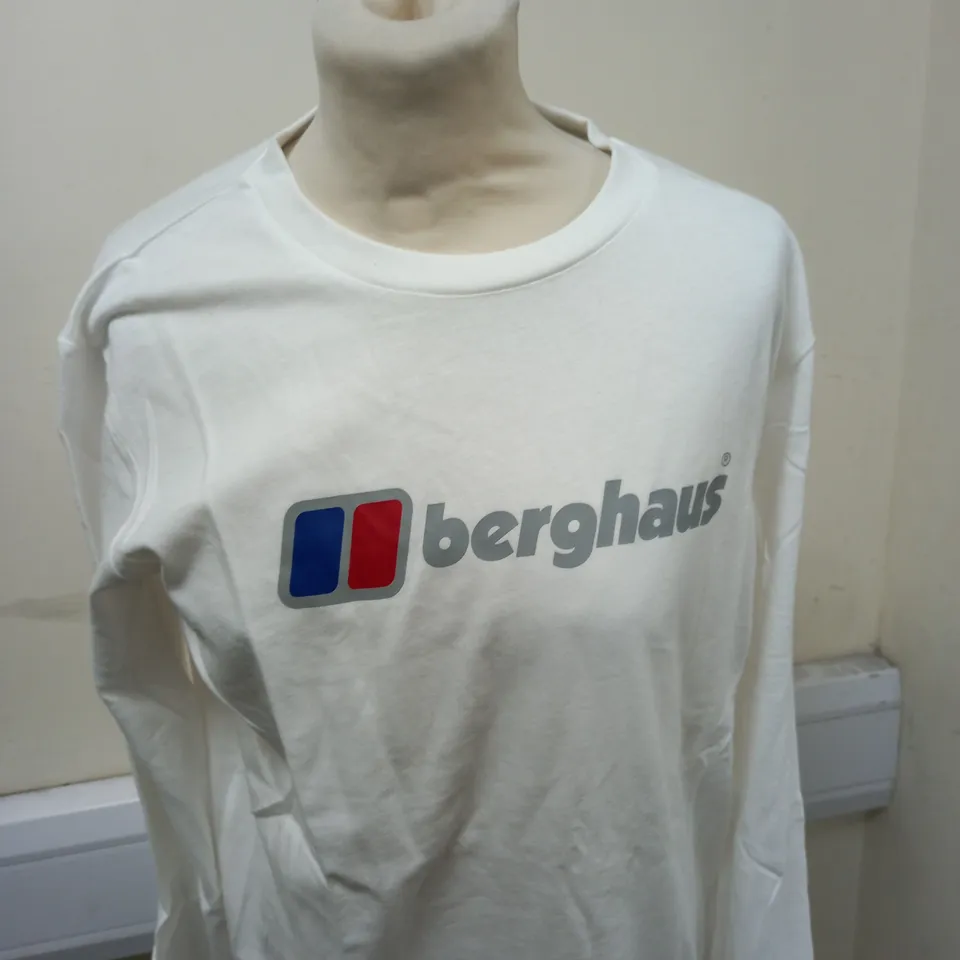 BERGHAUS LOGO LONG SLEEVED T-SHIRT SIZE M