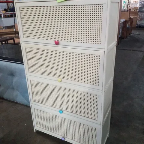 BAMBOO 4-TIER FREESTANDING SIDEBOARD STORAGE CABINET