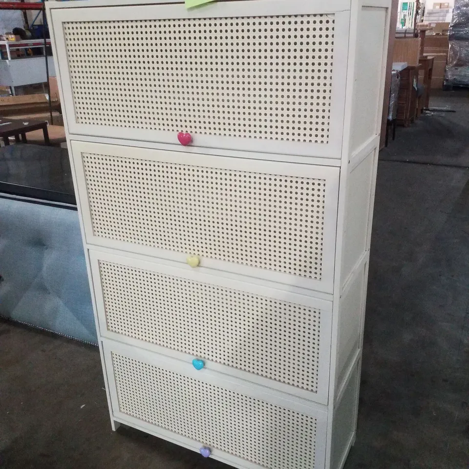 BAMBOO 4-TIER FREESTANDING SIDEBOARD STORAGE CABINET