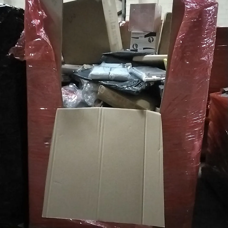 PALLET OF HOUSEHOLD ITEMS TO INCLUDE BLOCKS CARTOON SERIES BUILDING BLOCKS, SALAD MIXER, RESISTANCE BANDS, CELLPHONE CASES FOR IPHONE 15 PLUS, IPAD PRO 11" AIR SKIN PRO AND OTHER ASSORTED ITEMS...