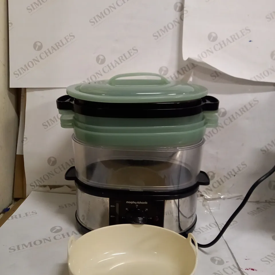 MORPHY RICHARDS STAINLESS STEEL FOOD STEAMER