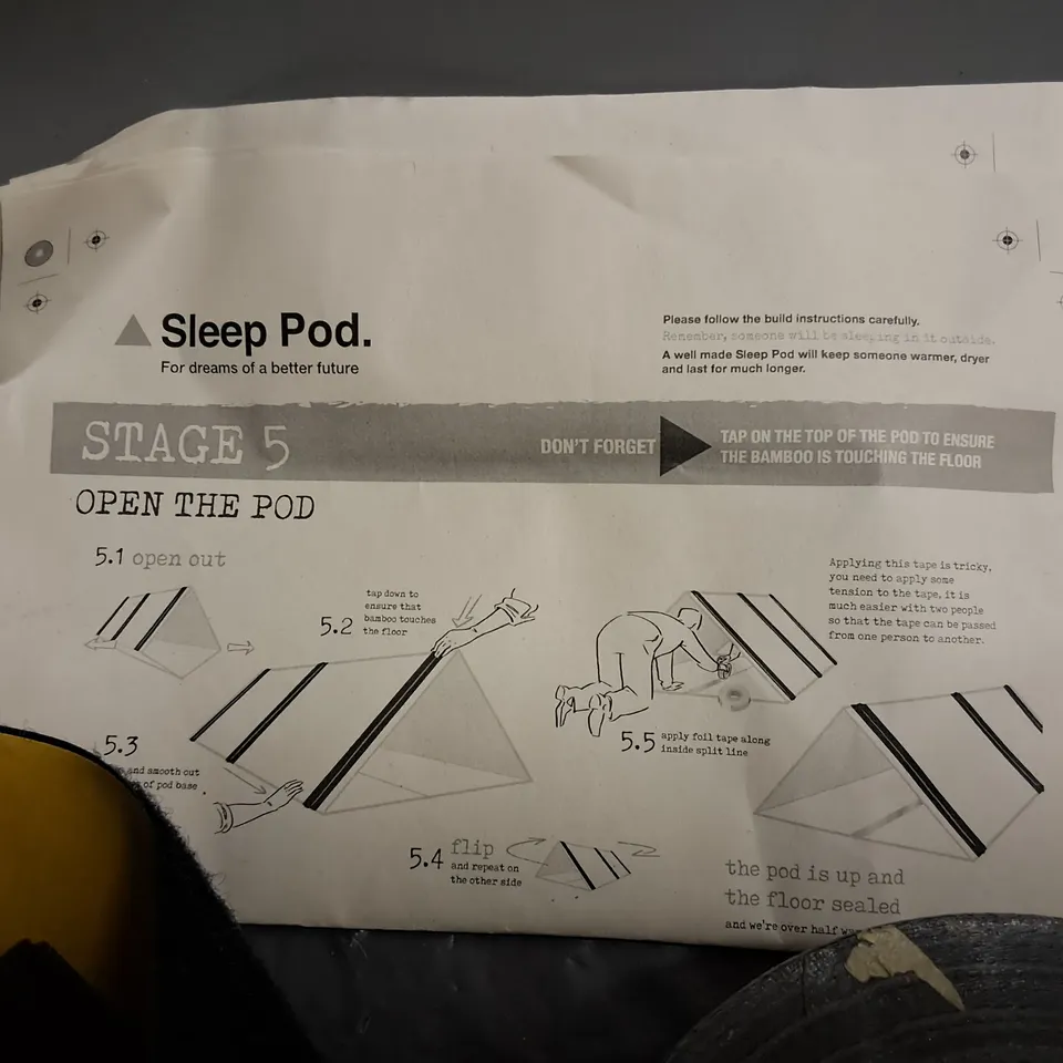 SLEEP POD EMERGENCY SHELTER