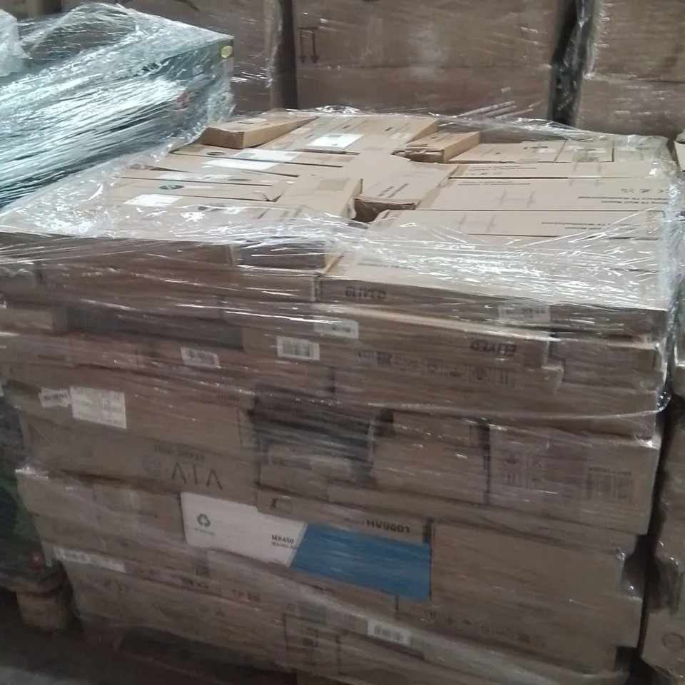 PALLET CONTAINING A LARGE QUANTITY OF TV WALL MOUNTED BRACKETS