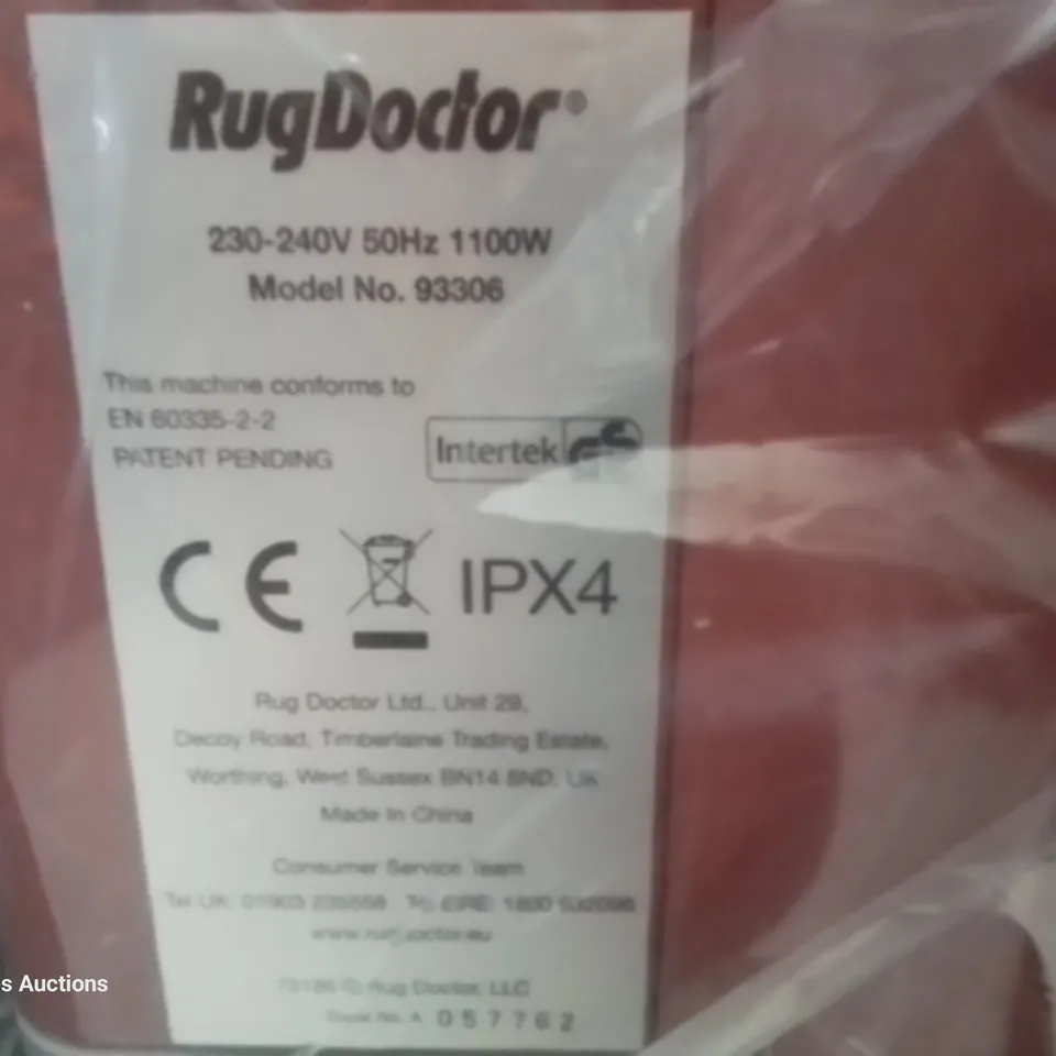 BOXED RUG DOCTOR PORTABLE SPOT CLEANER