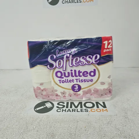 LUXURY SOFTESSE QUILTED TOILET TISSUE β 12 PACK, 3-PLY