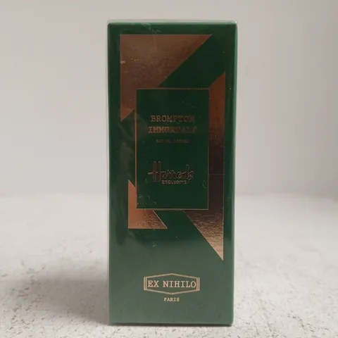 SEALED HARRODS EXCLUSIVE EX NIHILO BROMPTON IMMORTALS EAU DE PARFUM 50ML