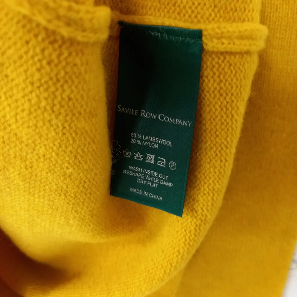 SAINTS ROW COMPANY LAMBSWOOL BLEND CREW UMPER IN MUSTARD - L