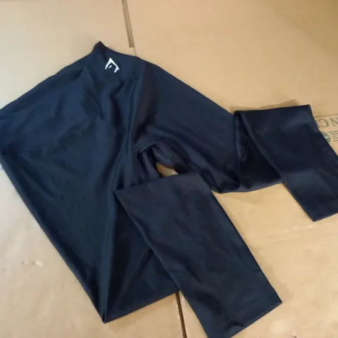 GYMSHARK BLACK TRAINING LEGGINGS - L