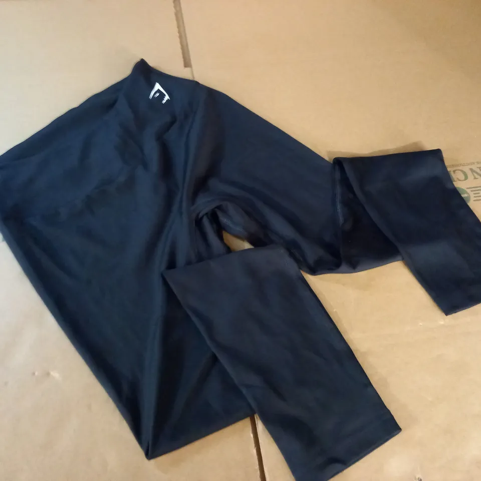 GYMSHARK BLACK TRAINING LEGGINGS - L