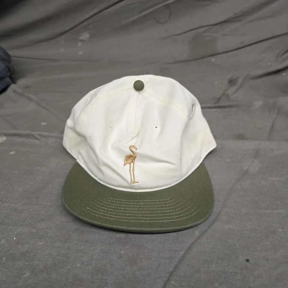 SLEEP TOKEN BASEBALL CAP – WHITE CROWN, OLIVE BRIM