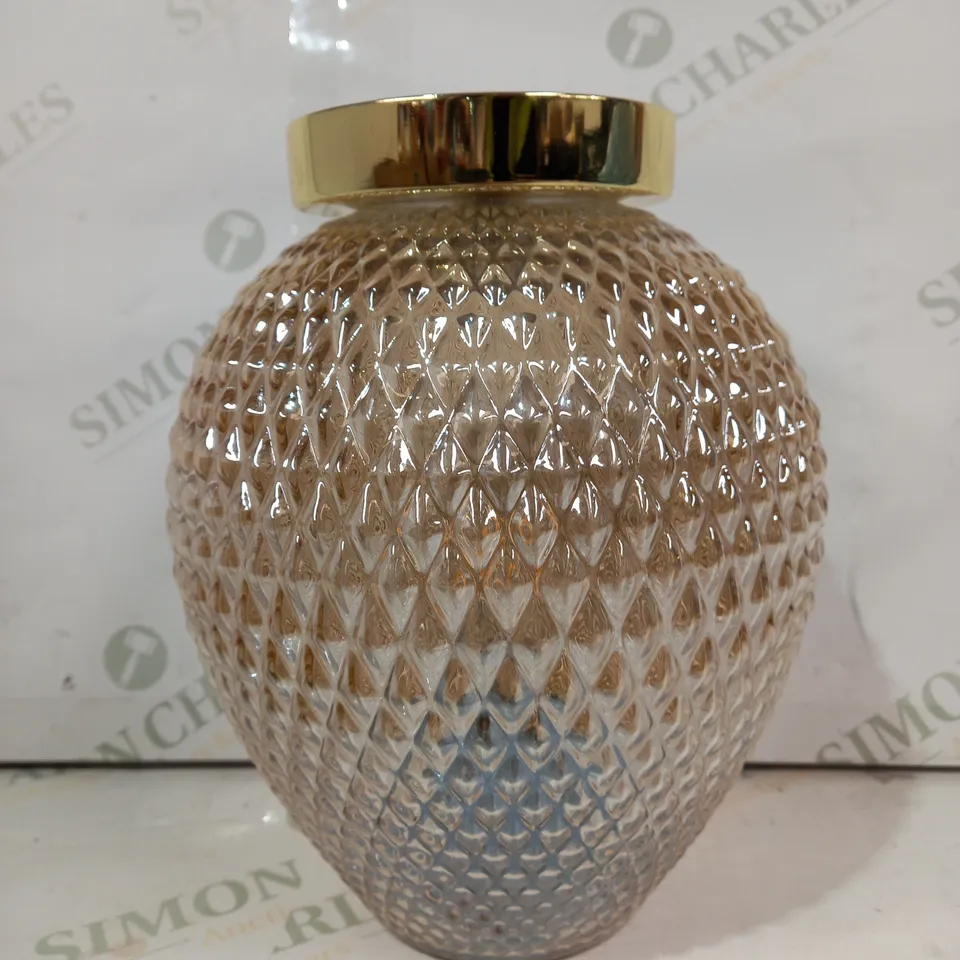 MY GARDEN STORIES TABLE TOP GLASS SOLAR LANTERN