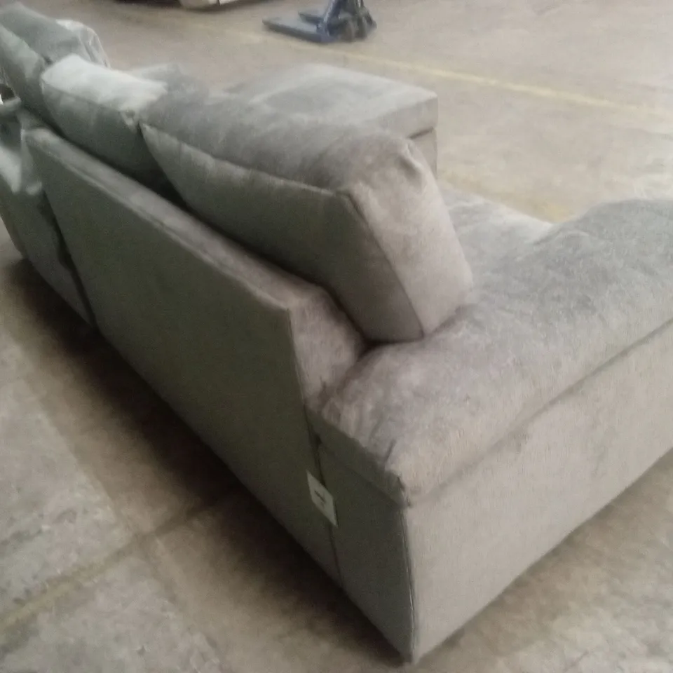SALERNO STANDARD SEATER FABRIC RIGHT HAND CORNER CHAISE SOFA - GREY RRP £999