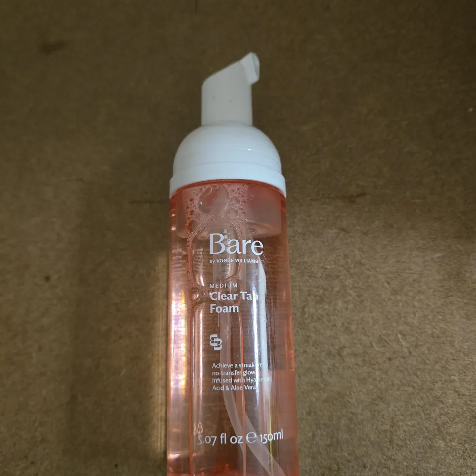 BARE BY VOGUE WILLIAMS CLEAR TAN FOAM – MEDIUM SELF-TANNING FOAM 150ML