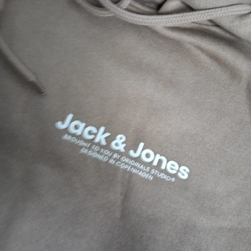 JACK & JONES SWEAT HOODIE IN CARAMEL - XL