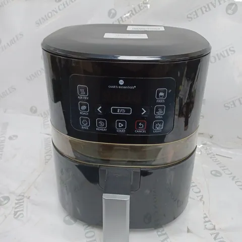 BOXED COOK'S ESSENTIALS AIR FRYER - BLACK