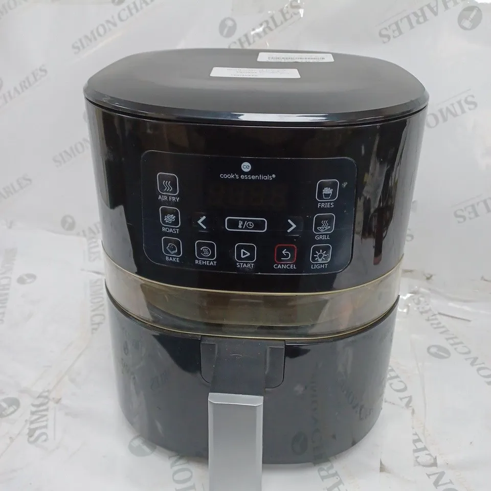 BOXED COOK'S ESSENTIALS AIR FRYER - BLACK