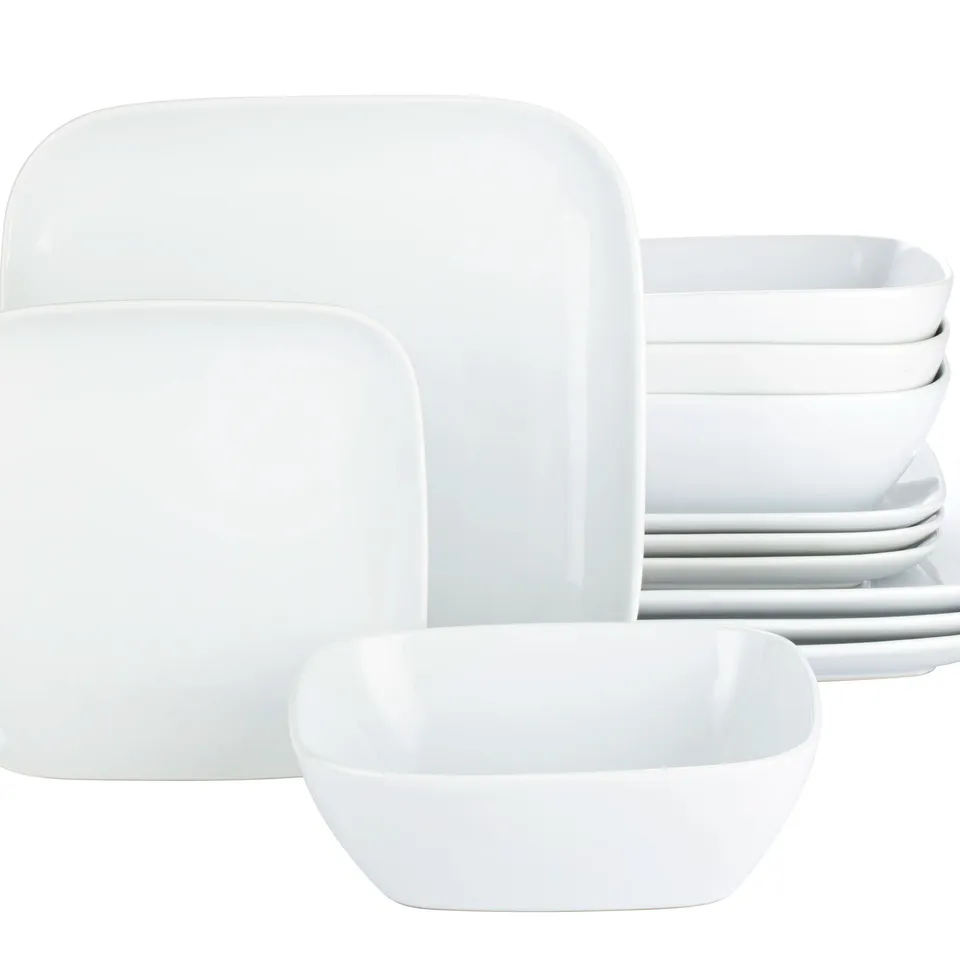 BOXED MOTTER 12 PIECE STONEWARE DINNERWARE SET - SERVICE FOR 4