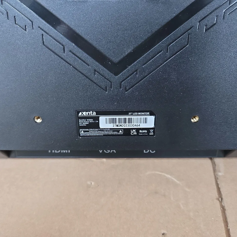 XENTA 27-INCH LED MONITOR, BLACK – UNBOXED