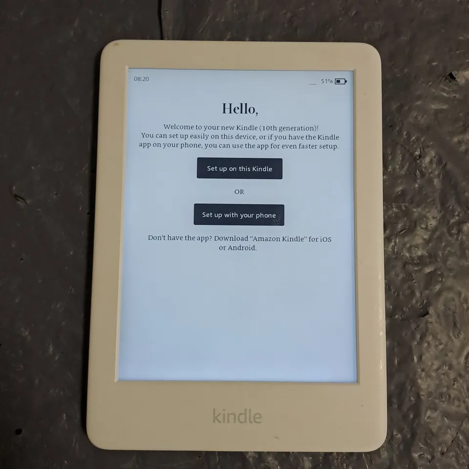 UNBOXED AMAZON KINDLE E-READER - JPG29R