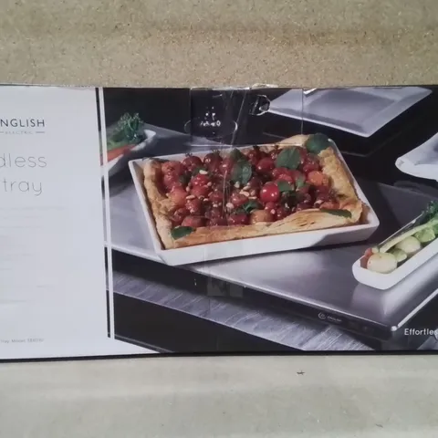 BOXED LARGE CORDLESS HOT TRAY BY EE6030 PLATE AND FOOD WARMER 1000W