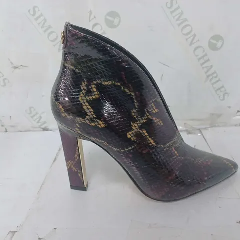 MODA IN PELLE BERRY SNAKE WELDI BOOTIES - SIZE 37